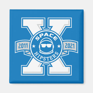 Space Hipsters® X Logo 2-inch magneet