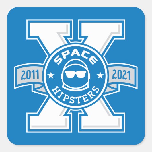 Space Hipsters® X Logo Stickers (Voorkant)