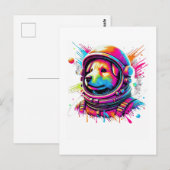 Space Hondenliefhebber Design Briefkaart (Voorkant / Achterkant)