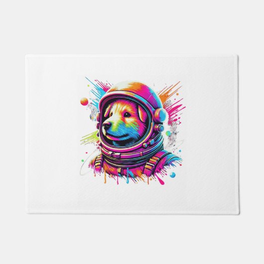 Space Hondenliefhebber Design Deurmat (Voorkant)