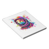 Space Hondenliefhebber Design Notitieblok (Schuin)