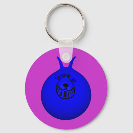 Space Hopper Keyring Blue/Paars Sleutelhanger
