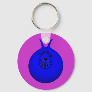 Space Hopper Keyring Blue/Paars Sleutelhanger