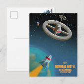 Space Hotel Briefkaart (Voorkant / Achterkant)