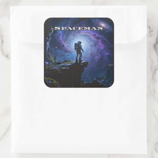 Space is the Final Frontier Vierkante Sticker (Tas)