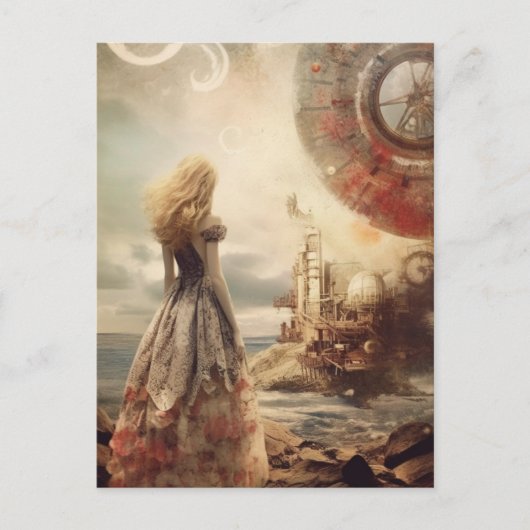 Space Island op een andere planeet Briefkaart (Voorkant)