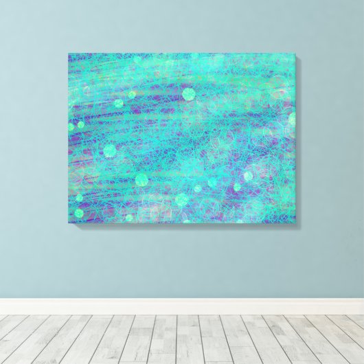 "Space Jam" Abstract canvas Print (Insitu (Houten vloer))