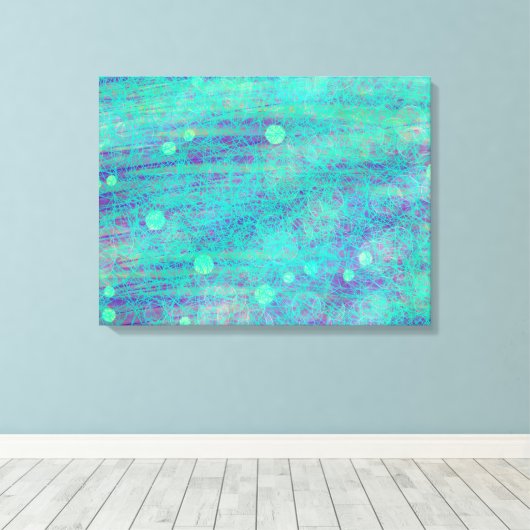 "Space Jam" Abstract canvas Print (Insitu (Houten vloer))