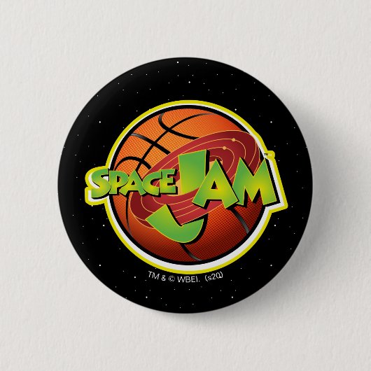 SPACE JAM™ Basketball Logo Ronde Button 5,7 Cm (Voorkant)