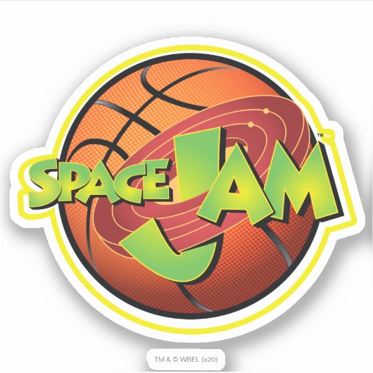 SPACE JAM™ Basketball-Logo Sticker (Voorkant)
