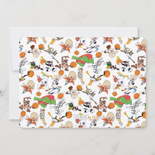 SPACE JAM™ Birthday Uitnodiging (Achterkant)