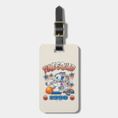 SPACE JAM™ BUGS BUNNY™ #1 Basketbal Grafisch Bagagelabel (Voorkant verticaal)