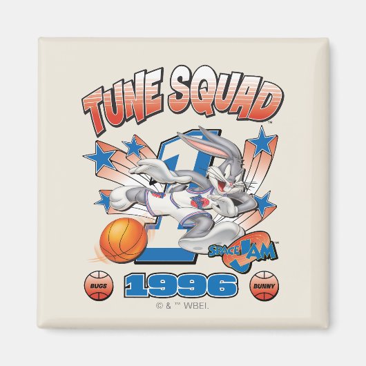 SPACE JAM™ BUGS BUNNY™ #1 Basketbal Grafisch Magneet (Voorkant)