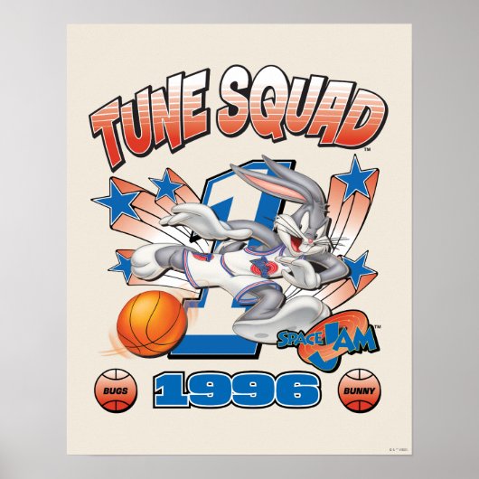 SPACE JAM™ BUGS BUNNY™ #1 Basketbal Grafisch Poster (Voorkant)