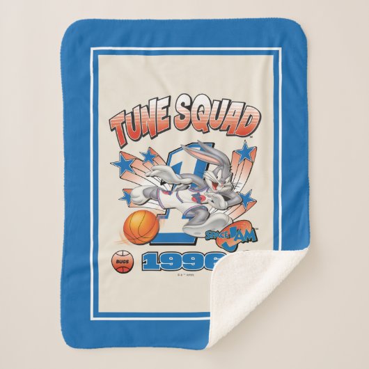 SPACE JAM™ BUGS BUNNY™ #1 Basketbal Grafisch Sherpa Deken (Voorkant)