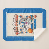 SPACE JAM™ BUGS BUNNY™ #1 Basketbal Grafisch Sherpa Deken (Voorkant (horizontaal))
