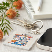 SPACE JAM™ BUGS BUNNY™ #1 Basketbal Grafisch Sleutelhanger (Voorkant Rechts)