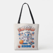SPACE JAM™ BUGS BUNNY™ #1 Basketbal Grafisch Tote Bag (Achterkant)