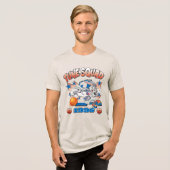 SPACE JAM™ BUGS BUNNY™ #1 Basketbal Grafisch Tri-Blend Shirt (Voorkant volledig)