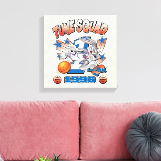 SPACE JAM™ BUGS BUNNY™ #1 Basketball Graphic Canvas Afdruk (Insitu (Woonkamer))