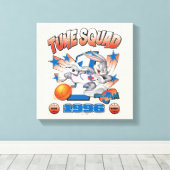 SPACE JAM™ BUGS BUNNY™ #1 Basketball Graphic Canvas Afdruk (Insitu (Houten vloer))