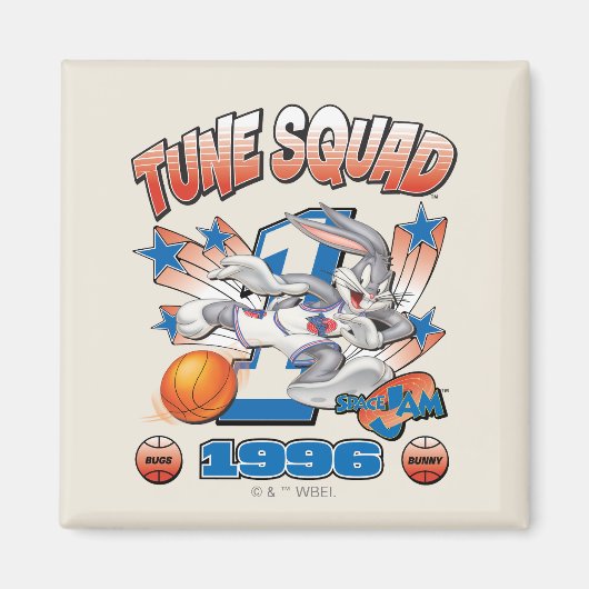 SPACE JAM™ BUGS BUNNY™ #1 Basketball Graphic Magneet (Voorkant)