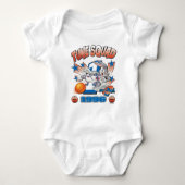SPACE JAM™ BUGS BUNNY™ #1 Basketball Graphic Romper (Voorkant)
