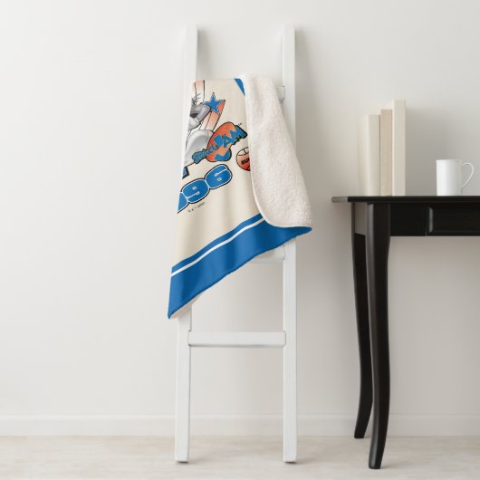 SPACE JAM™ BUGS BUNNY™ #1 Basketball Graphic Sherpa Deken (In situ)