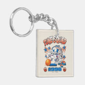 SPACE JAM™ BUGS BUNNY™ #1 Basketball Graphic Sleutelhanger (Voorkant Links)