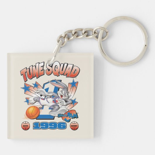 SPACE JAM™ BUGS BUNNY™ #1 Basketball Graphic Sleutelhanger (Achterkant)