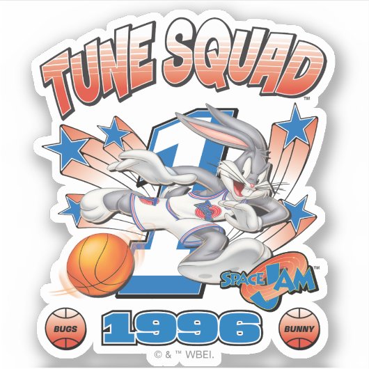 SPACE JAM™ BUGS BUNNY™ #1 Basketball Graphic Sticker (Voorkant)