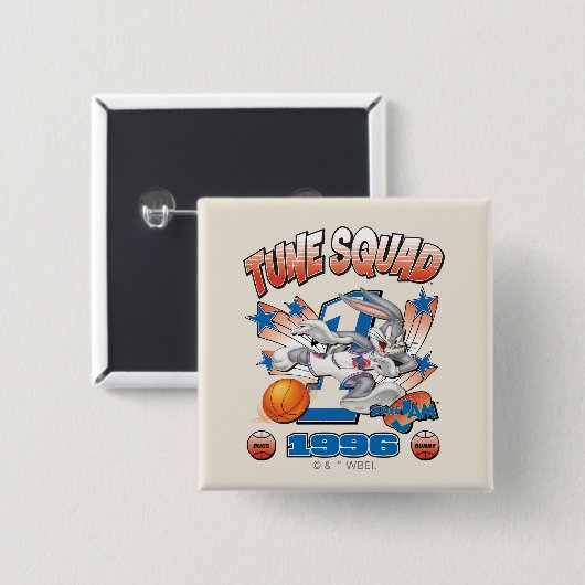 SPACE JAM™ BUGS BUNNY™ #1 Basketball Graphic Vierkante Button 5,1 Cm (Voorkant /achterkant)