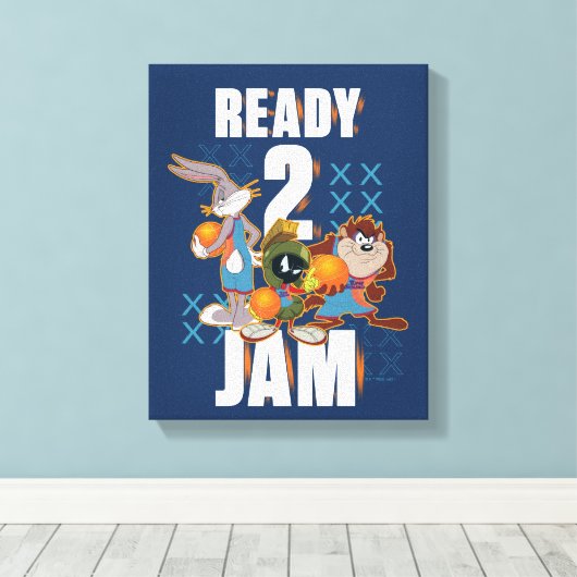 SPACE JAM: EEN NIEUWE LEGACY™ | Klaar 2 jam Canvas Afdruk (Insitu (Houten vloer))