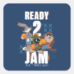 SPACE JAM: EEN NIEUWE LEGACY™   Klaar 2 jam Vierkante Sticker