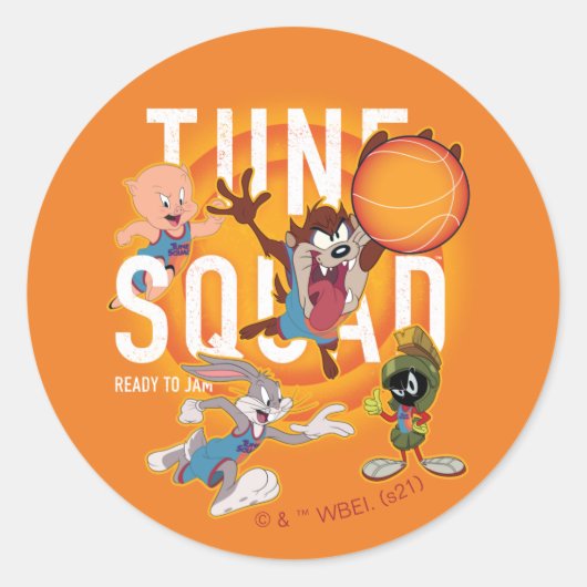 SPACE JAM: EEN NIEUWE LEGACY™ | TUNE SQUAD™ Dribbl Ronde Sticker (Voorkant)