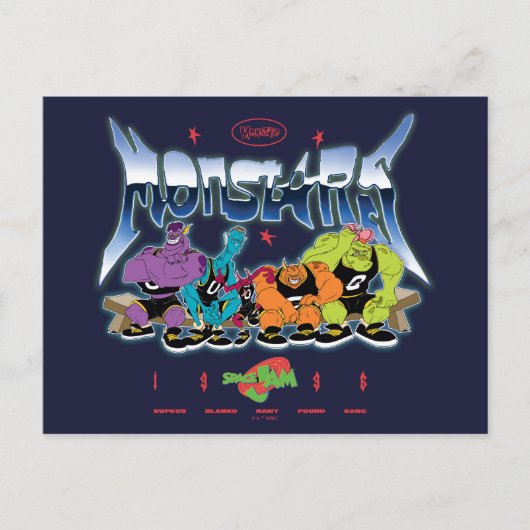 SPACE JAM™ Monstars 1996 Grafisch Briefkaart (Voorkant)