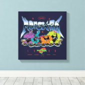 SPACE JAM™ Monstars 1996 Grafisch Canvas Afdruk (Insitu (Houten vloer))
