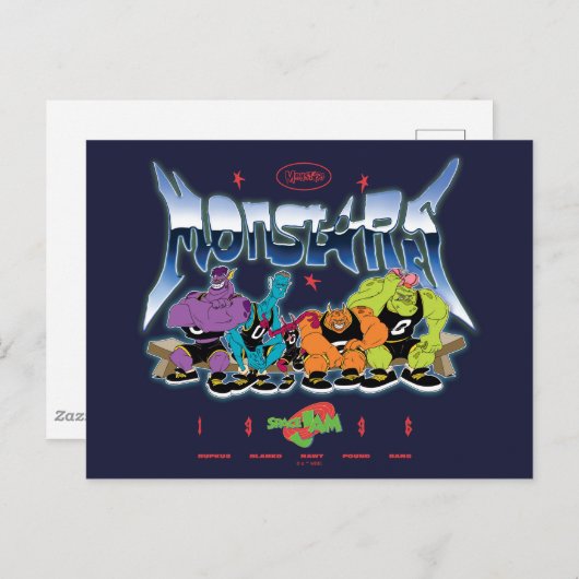 SPACE JAM™ Monstars 1996 Graphic Briefkaart (Voorkant / Achterkant)