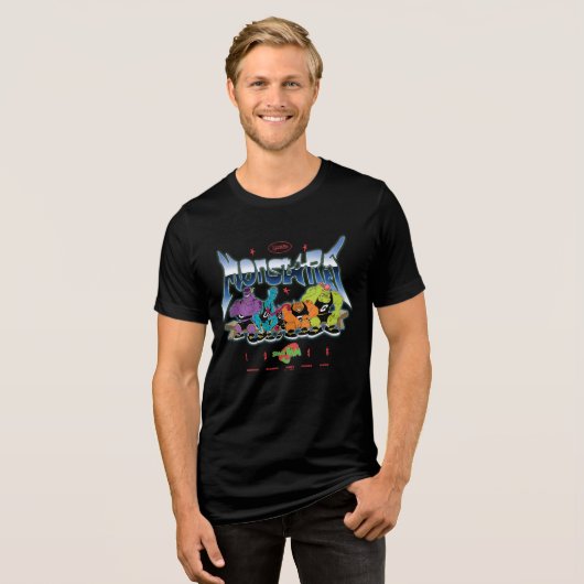 SPACE JAM™ Monstars 1996 Graphic Tri-Blend Shirt (Voorkant volledig)