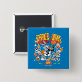 SPACE JAM™ TUNE SQUAD™ 1996 Grafisch Vierkante Button 5,1 Cm (Voorkant /achterkant)