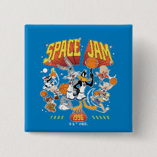 SPACE JAM™ TUNE SQUAD™ 1996 Grafisch Vierkante Button 5,1 Cm