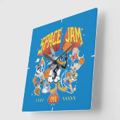 SPACE JAM™ TUNE SQUAD™ 1996 Grafisch Vierkante Klok (Hoek)