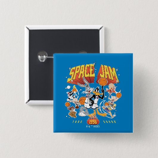 SPACE JAM™ TUNE SQUAD™ 1996 Graphic Vierkante Button 5,1 Cm (Voorkant /achterkant)