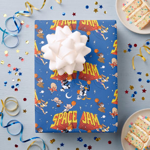 SPACE JAM™ TUNE SQUAD™ Buitenruimtepatroon Inpakpapier Vel
