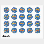 SPACE JAM™ TUNE SQUAD™ Outer Space-patroon Ronde Sticker (Vel)
