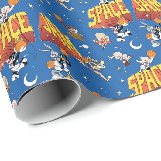 SPACE JAM™ TUNE SQUAD™ Outter Space Pattern Cadeaupapier (Rol Hoek)