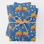 SPACE JAM™ TUNE SQUAD™ Outter Space Pattern Inpakpapier Vel (In situ)