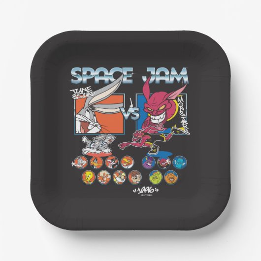 SPACE JAM™ TUNE SQUAD™ VS Monstars Roster Grafisch Papieren Bordje (Voorkant)