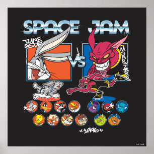 SPACE JAM™ TUNE SQUAD™ VS Monstars Roster Grafisch Poster