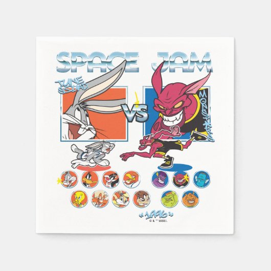SPACE JAM™ TUNE SQUAD™ VS Monstars Roster Grafisch Servet (Voorkant)